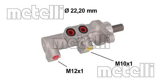 Главный тормозной цилиндр METELLI 050847