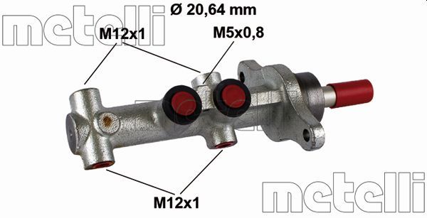 Главный тормозной цилиндр METELLI 050865