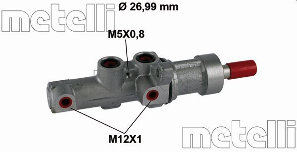Главный тормозной цилиндр METELLI 050867