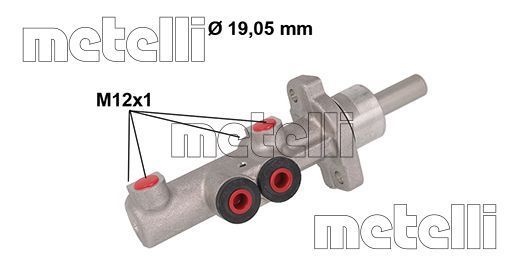 Главный тормозной цилиндр METELLI 050882