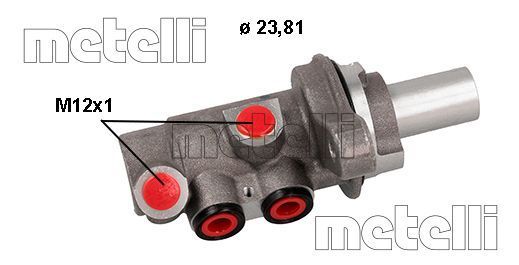 Главный тормозной цилиндр METELLI 050894