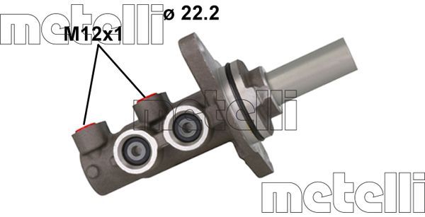 Главный тормозной цилиндр METELLI 051164