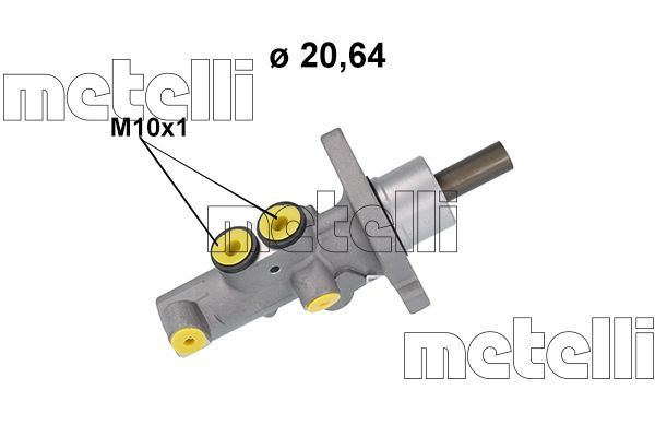 Главный тормозной цилиндр METELLI 051173