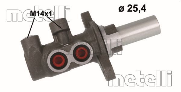 Главный тормозной цилиндр METELLI 051174