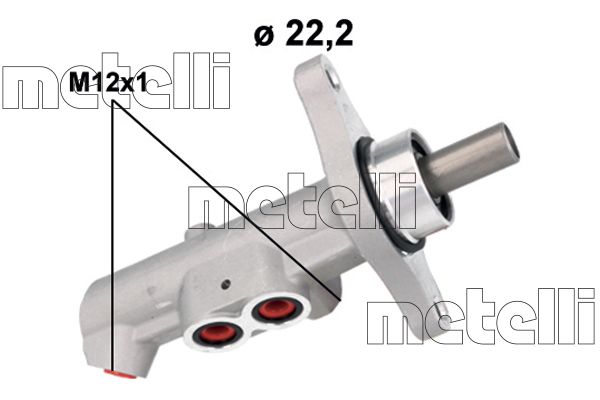 Главный тормозной цилиндр METELLI 051177