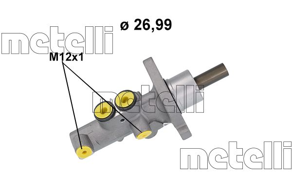 Главный тормозной цилиндр METELLI 051218