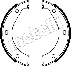 Комплект тормозных колодок, стояночная тормозная система METELLI 530013