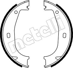Комплект тормозных колодок, стояночная тормозная система METELLI 530016