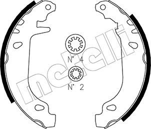 Комплект тормозных колодок METELLI 530022