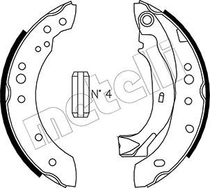 Комплект тормозных колодок METELLI 530025