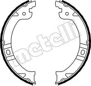 Комплект тормозных колодок, стояночная тормозная система METELLI 530027