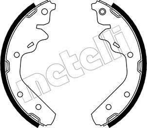 Комплект тормозных колодок METELLI 530028