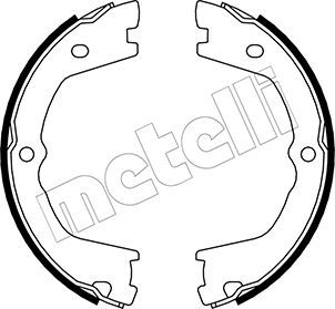 Комплект тормозных колодок, стояночная тормозная система METELLI 530086