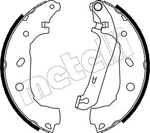 Комплект тормозных колодок METELLI 530138