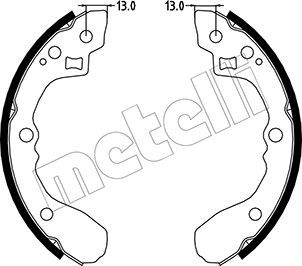 Комплект тормозных колодок METELLI 530220