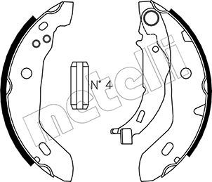 Комплект тормозных колодок METELLI 530235
