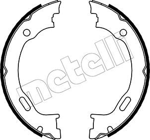 Комплект тормозных колодок, стояночная тормозная система METELLI 530242