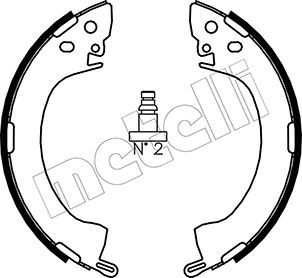 Комплект тормозных колодок METELLI 530251