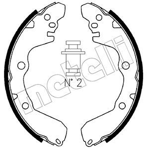 Комплект тормозных колодок METELLI 530256