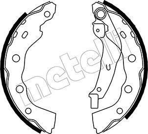 Комплект тормозных колодок METELLI 530259