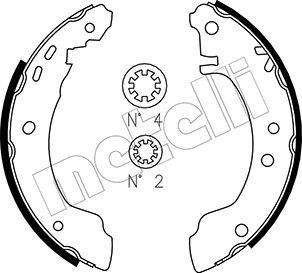Комплект тормозных колодок METELLI 530283