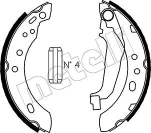 Комплект тормозных колодок METELLI 530284