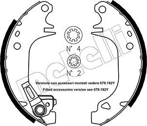 Комплект тормозных колодок METELLI 530320Y