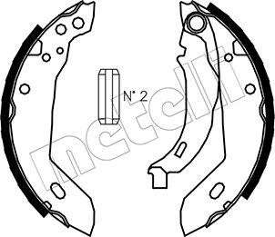 Комплект тормозных колодок METELLI 530322