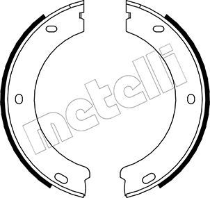 Комплект тормозных колодок, стояночная тормозная система METELLI 530325