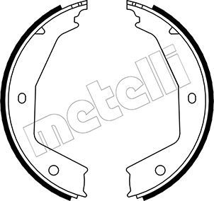 Комплект тормозных колодок, стояночная тормозная система METELLI 530331