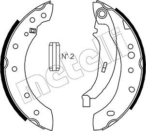 Комплект тормозных колодок METELLI 530332