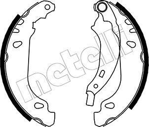 Комплект тормозных колодок METELLI 530356