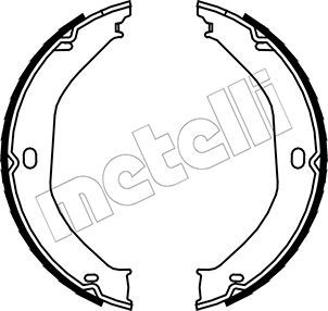 Комплект тормозных колодок, стояночная тормозная система METELLI 530360