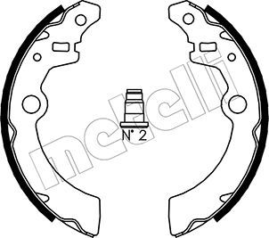 Комплект тормозных колодок METELLI 530404