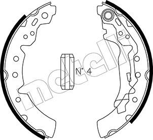 Комплект тормозных колодок METELLI 530432