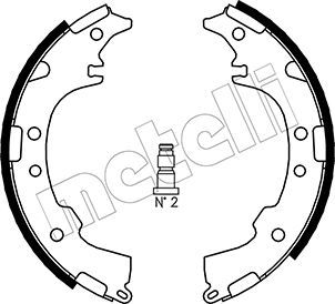Комплект тормозных колодок METELLI 530434