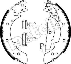 Комплект тормозных колодок METELLI 530475