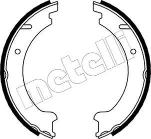 Комплект тормозных колодок, стояночная тормозная система METELLI 530478