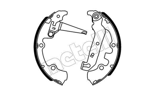 Комплект тормозных колодок METELLI 530713