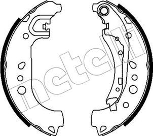 Комплект тормозных колодок METELLI 530718