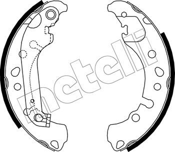 Комплект тормозных колодок METELLI 530721