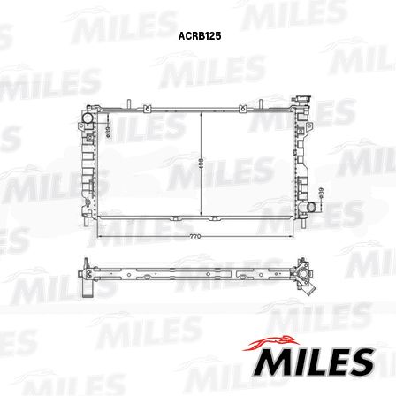 Радиатор, охлаждение двигателя MILES ACRB125