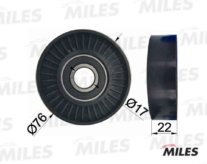 Натяжная планка, поликлиновой ремень MILES AG03185