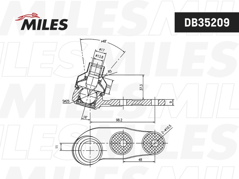 Шарнир независимой подвески / поворотного рычага MILES DB35209