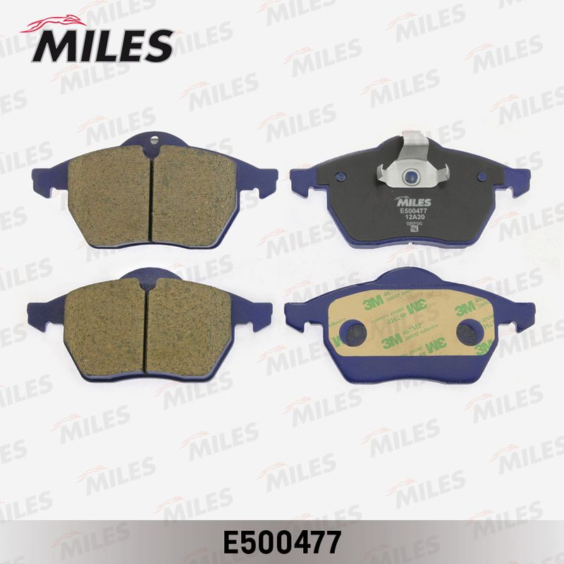 Комплект тормозных колодок, дисковый тормоз MILES E500477