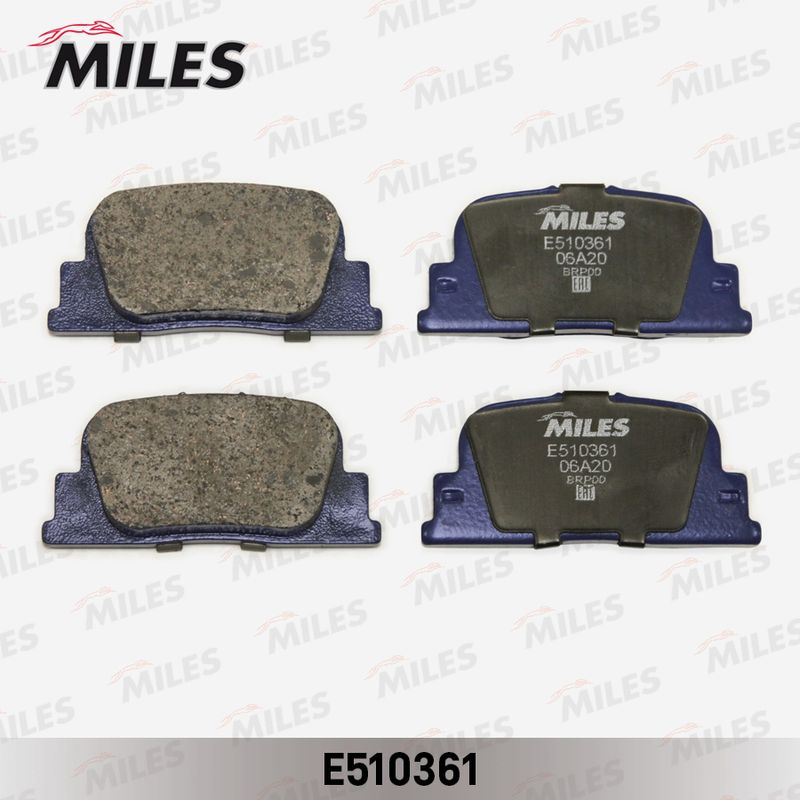 Комплект тормозных колодок, дисковый тормоз MILES E510361