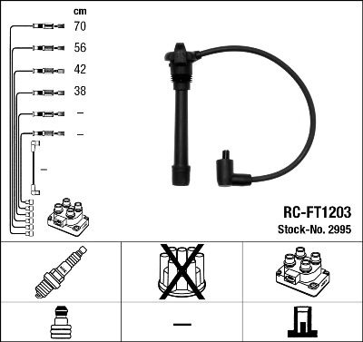 Комплект проводов зажигания NGK 2995