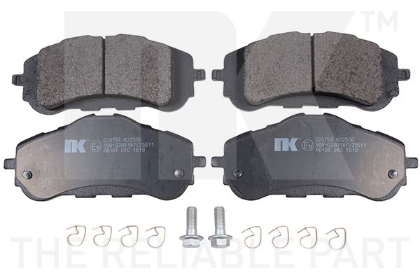Комплект тормозных колодок, дисковый тормоз NK 223754
