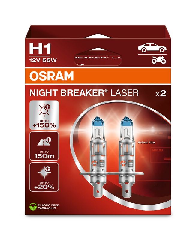 Лампа накаливания, фара дальнего света OSRAM 64150NL2HB
