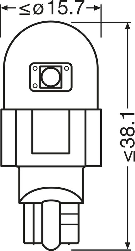 Лампа накаливания, oсвещение салона OSRAM 921DWP2BL